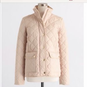 JCrew Cream Quilted Jacket